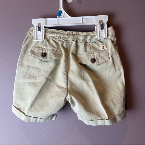 Mayoral Cotton Linen Blend Khaki Shorts - Boys 12M - Picture 3 of 8